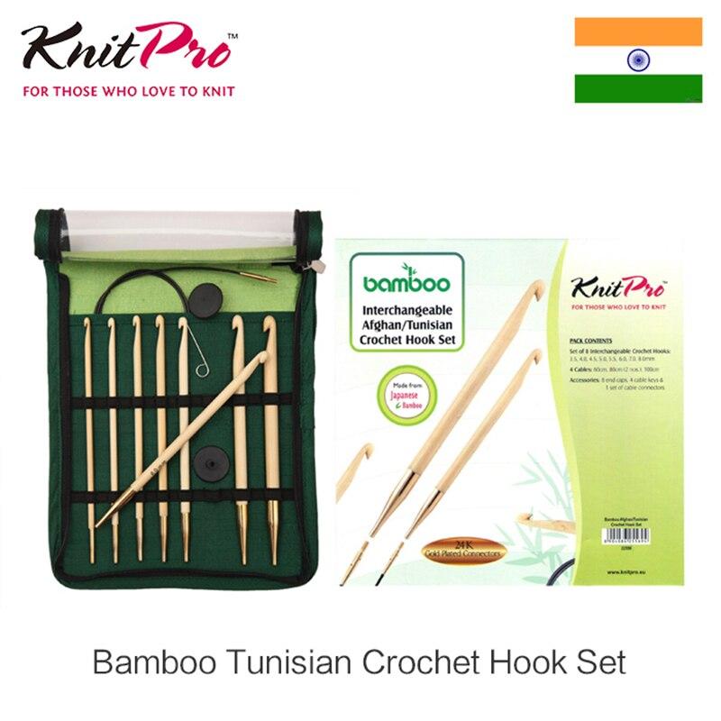 Knit Pro sada bambusových šrubovacích háčikov