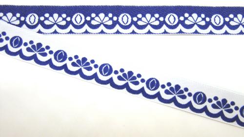 Stuha krojová folklór 2,0 cm modrá